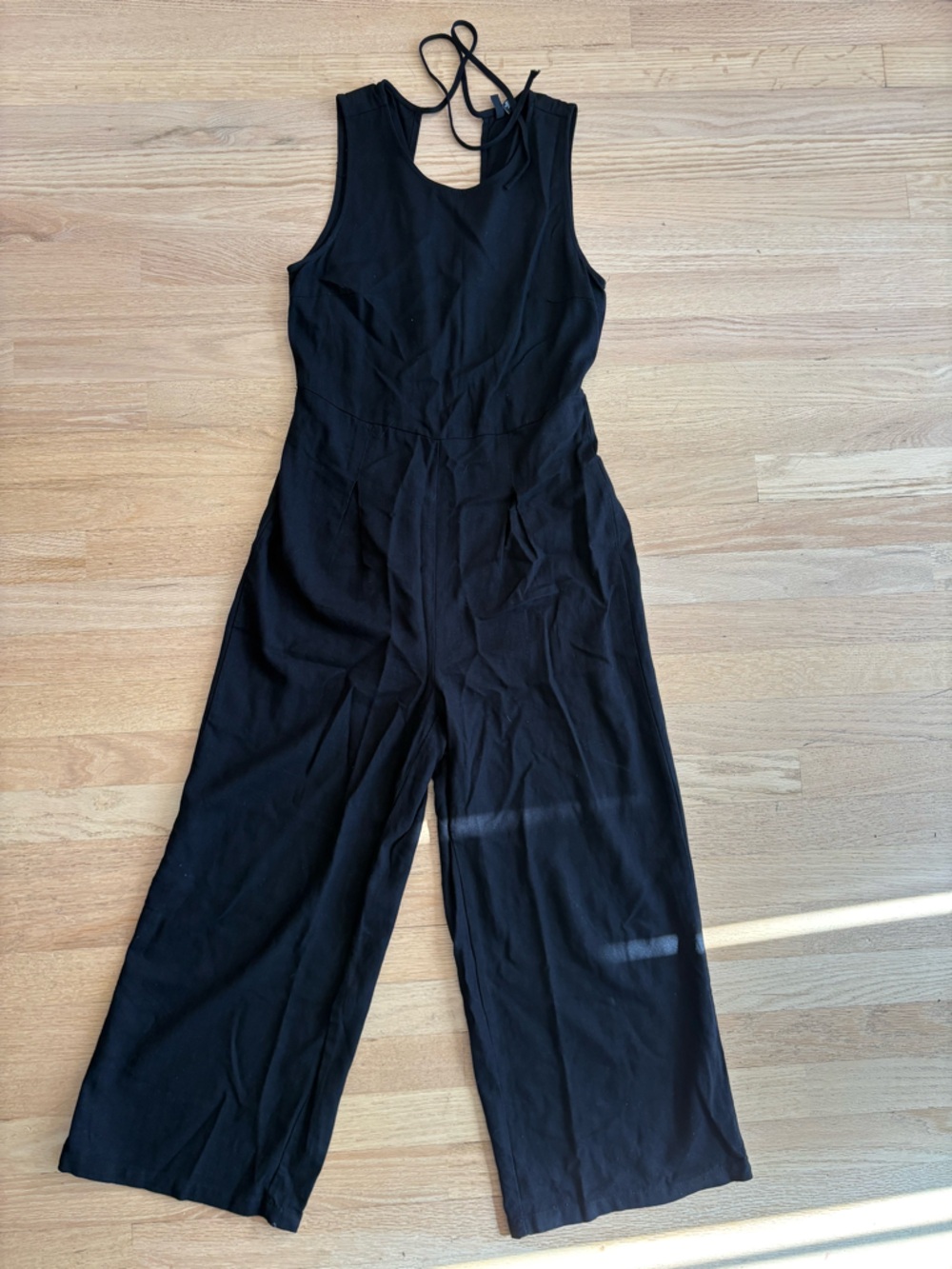 Vero Moda Black Wide-Leg Jumpsuit with Tie Back